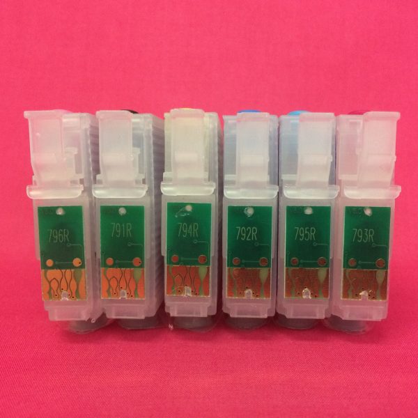 T0791-6 REFILLABLE CARTRIDGES FOR EPSON STYLUS PHOTO R1400 R1500W Non OEM Sale