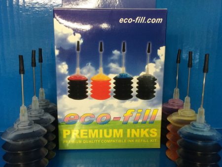 REFILL PACK FOR ECO-FILL CANON PROFESSIONAL KITS (6 X 28ML INK) JUST INK! For Sale