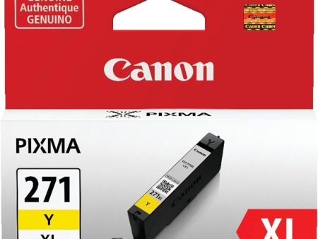 Canon CLI-271XL High Yield Yellow Inkjet Cartridge, 0339C001 For Sale