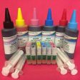 T0791-6 REFILLABLE CARTRIDGES + 600ML INK FOR EPSON STYLUS PHOTO R1400 R1500W Non OEM Cheap