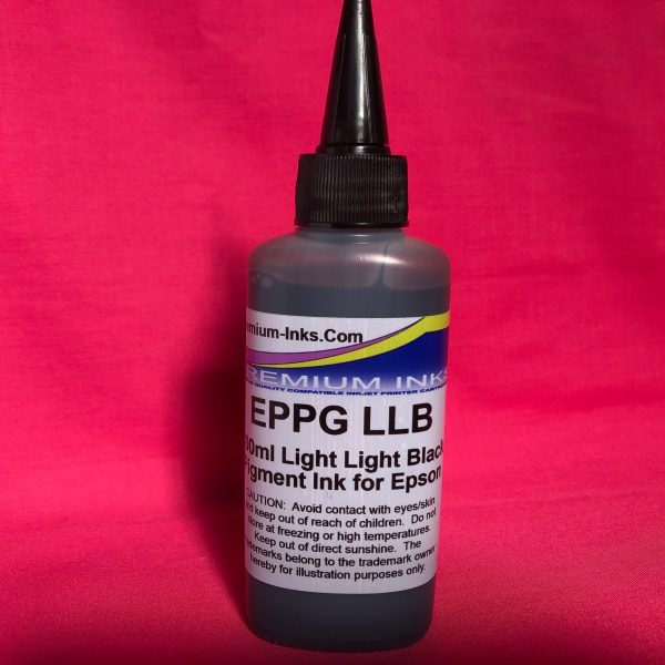 LIGHT LIGHT BLACK LLBK LLB 100ml PIGMENT REFILL INK EPSON PHOTO PRINTER NON OEM Hot on Sale