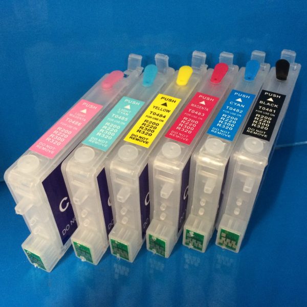 T0481-6 HEAD CLEAN CLEANING FLUSH CARTRIDGES EPSON STYLUS PHOTO R320 ETC. Non OEM For Cheap