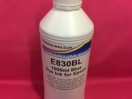 1 Litre Bottle BLUE Dye Ink for Epson R800 R1800 etc. Printer Fashion