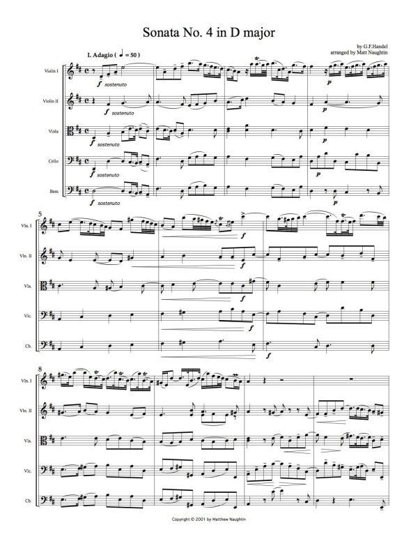 Violin Sonata No. 4 in D major (G. F. Handel) Online now