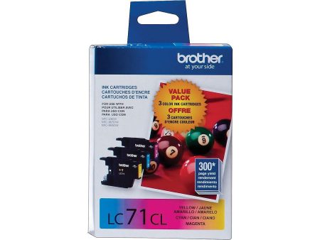 Original Brother LC71 Cyan, Magenta and Yellow Ink Cartridges ( 3 Pack ) Online