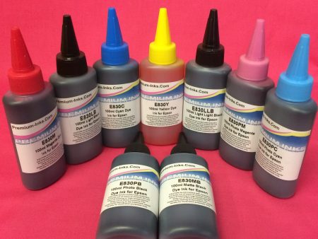 Set 900ml DYE REFILL INK FOR EPSON STYLUS PHOTO R2400 PRINTER NON OEM For Cheap