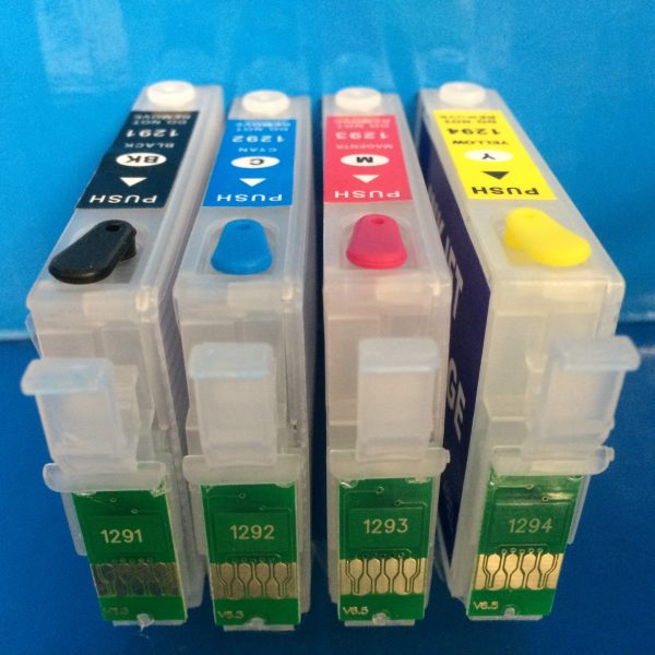 T1291-4 PRINTER HEAD CLEANING CARTRIDGES FOR EPSON SX425W SX435W ETC. Non OEM on Sale