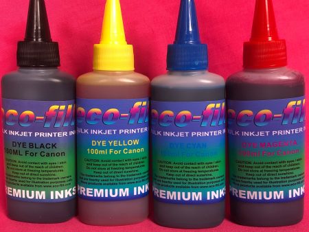 4X100ML ECO-FILL DYE REFILL INK FOR CANON PIXMA PRINTERS NON OEM Hot on Sale