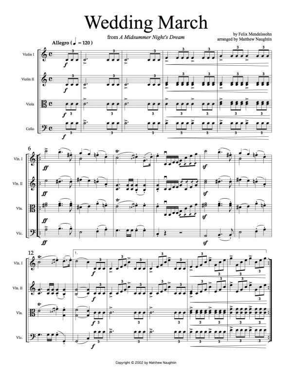 Wedding March from  A Midsummer Night s Dream  (Felix Mendelssohn) Cheap