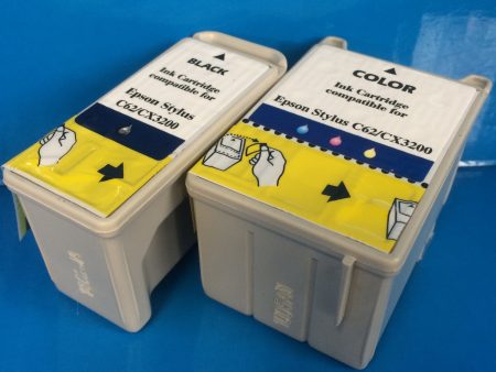 T040 T041 3 PAIRS (6) INK CARTRIDGES FOR EPSON STYLUS C62 CX3200 Non OEM Fashion