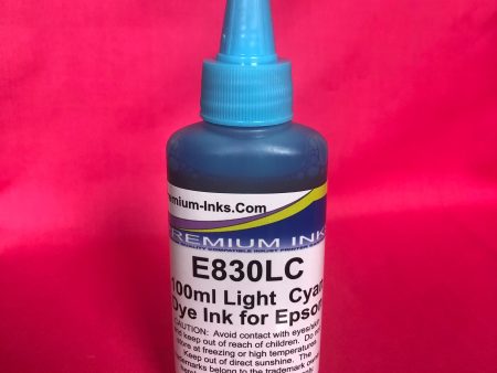 2 x 100ml LIGHT PHOTO CYAN DYE Refill Printer Ink for Epson Refillable Cartridges, EcoTank & CISS Non OEM on Sale