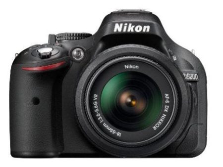 Nikon D5200 24.1MP Digital SLR Camera (Black) with AF-S 18-55 mm VR II Kit Lens, Memory Card, Camera Bag For Sale