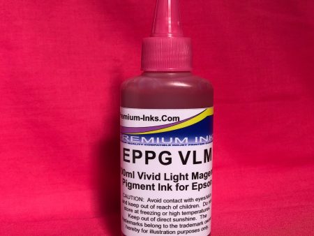 VIVID LIGHT MAGENTA VLM 100ml PIGMENT REFILL INK EPSON PHOTO PRINTER NON OEM on Sale