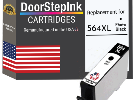 DoorStepInk Brand for 564XL (CB322WN) Photo Black Remanufactured in the USA Ink Cartridge For Cheap