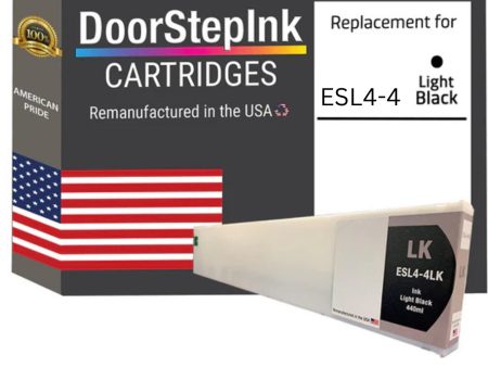 DoorStepInk Brand for Roland ESL4-4LK 440mL Light Black Remanufactured in the USA Ink Cartridge Online Sale