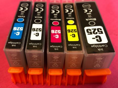 Replacement Ink Cartridges for Canon PGI-525BK CLI-526 BK C M Y GY Non OEM Online