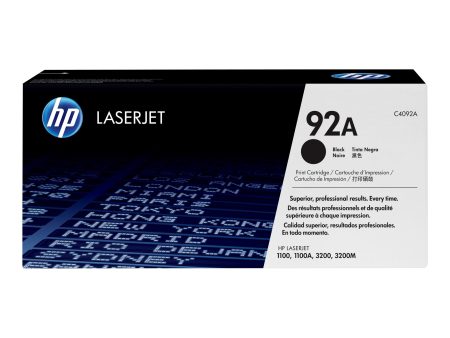 HP 92A Black LaserJet Toner Cartridge, C4092A Sale